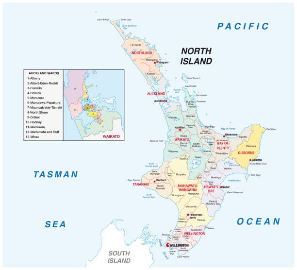 North Island Map