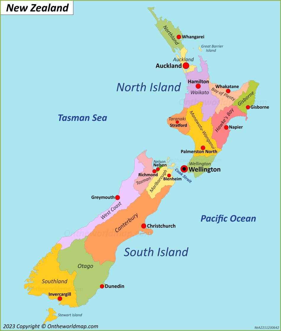 New Zealand Map